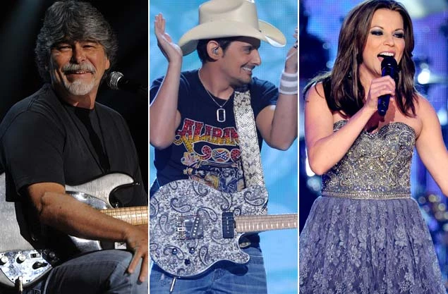 Randy Owen of Alabama Brad Paisley Martina McBride Randy Owen of Alabama Brad Paisley Martina McBride