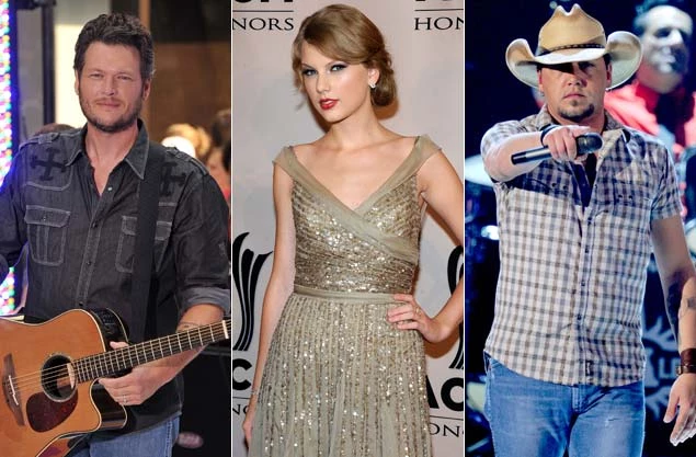 Blake Shelton, Taylor Swift, Jason Aldean Blake Shelton, Taylor Swift, Jason Aldean