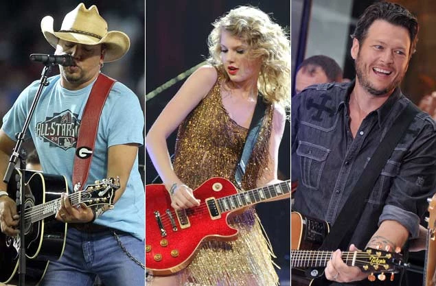 Jason Aldean, Taylor Swift, Blake Shelton Jason Aldean, Taylor Swift, Blake Shelton