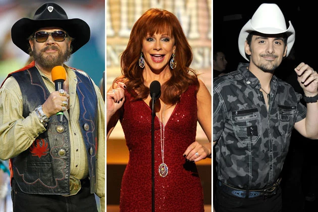 Hank Williams Jr., Reba McEntire, Brad Paisley Hank Williams Jr., Reba McEntire, Brad Paisley