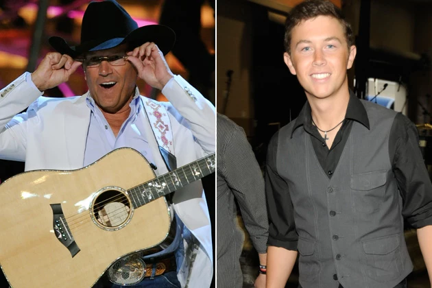 george Strait, Scotty McCreery george Strait, Scotty McCreery