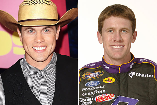 Dustin Lynch, Carl Edwards Dustin Lynch, Carl Edwards
