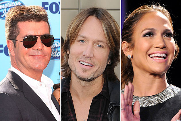 Simon Cowell, Keith Urban, Jennifer Lopez Simon Cowell, Keith Urban, Jennifer Lopez