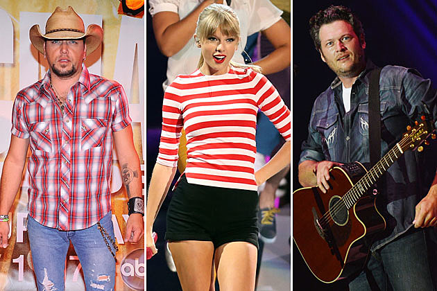 Jason Aldean, Taylor Swift, Blake Shelton Jason Aldean, Taylor Swift, Blake Shelton