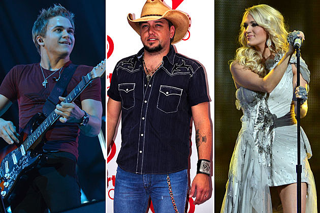 Hunter Hayes, Jason Aldean, Carrie Underwood Hunter Hayes, Jason Aldean, Carrie Underwood