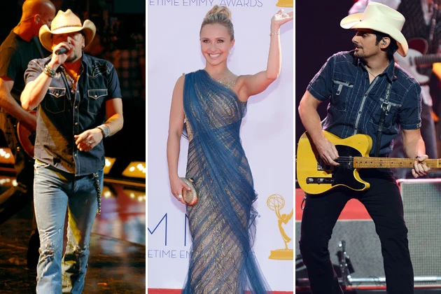 Jason Aldean, Hayden Panettiere, Brad Paisley Jason Aldean, Hayden Panettiere, Brad Paisley