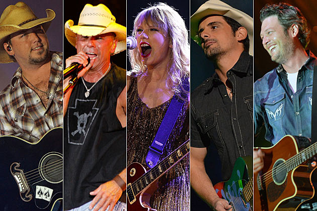 Jason Aldean, Kenny Chesney, Taylor Swift, Brad Paisley, Blake Shelton Jason Aldean, Kenny Chesney, Taylor Swift, Brad Paisley, Blake Shelton