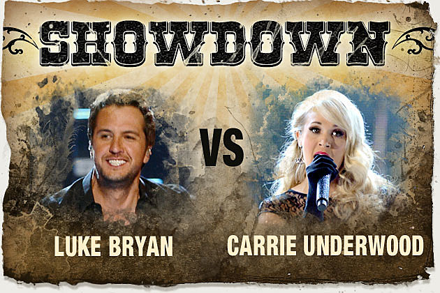 Luke Bryan Carrie Underwood Showdown Luke Bryan Carrie Underwood Showdown