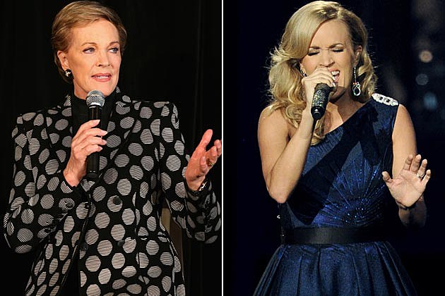 Julie Andrews Carrie Underwood Julie Andrews Carrie Underwood