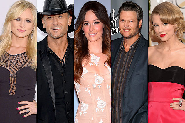 Miranda Lambert, Tim McGraw, Kacey Musgraves, Blake Shelton, Taylor Swift Miranda Lambert, Tim McGraw, Kacey Musgraves, Blake Shelton, Taylor Swift