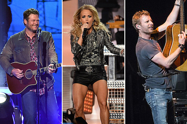 Blake Shelton, Carrie Underwood, Dierks Bentley Blake Shelton, Carrie Underwood, Dierks Bentley
