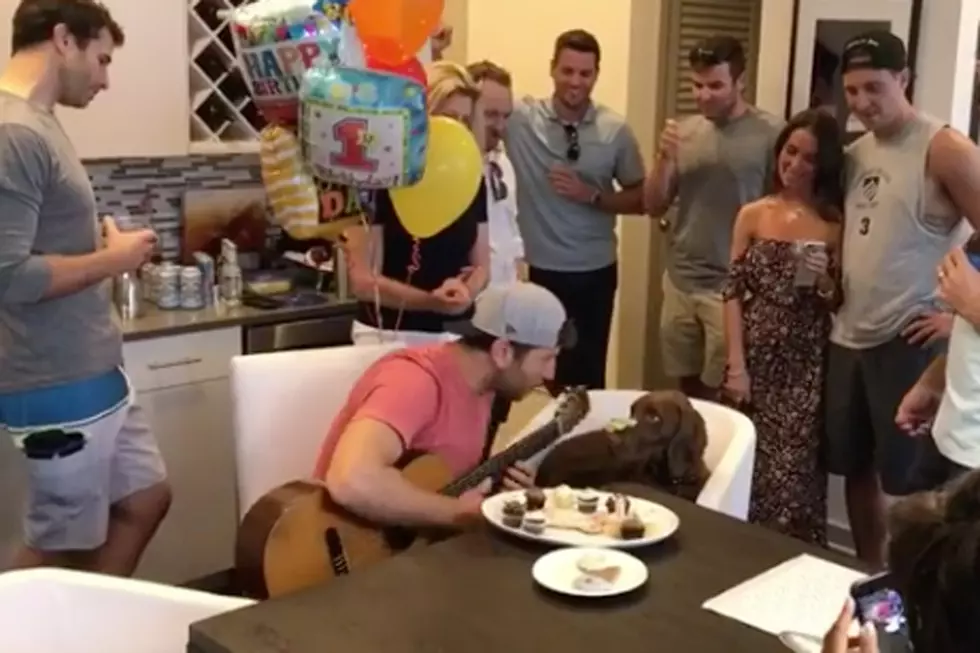 Brett Eldredge Throws Awesome First Birthday Party for His Dog, Edgar