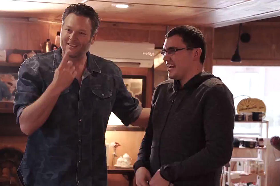 Blake Shelton Hand Delivers New Album to Lucky Fan [Watch]