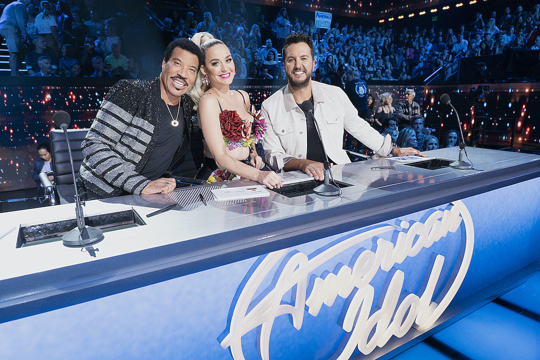 Pictured: The Season 18 hosts of ABC's 'American Idol,' (L-R) Lionel Richie, Katy Perry and Luke Bryan