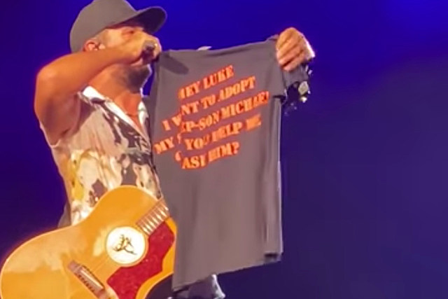 Luke Bryan Helps a Stepdad With His Wish to Adopt His Stepson [Watch]